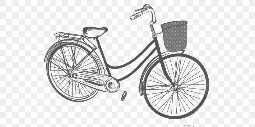 Bicycle Vector Graphics Royalty-free Illustration Stock Photography, PNG, 2750x1372px, Bicycle, Bicycle Accessory, Bicycle Drivetrain Part, Bicycle Frame, Bicycle Part Download Free