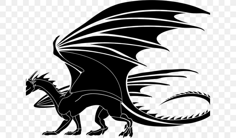 Dragon Drawing, PNG, 640x480px, Chinese Dragon, Black And White, Blackandwhite, Cartoon, Claw Download Free