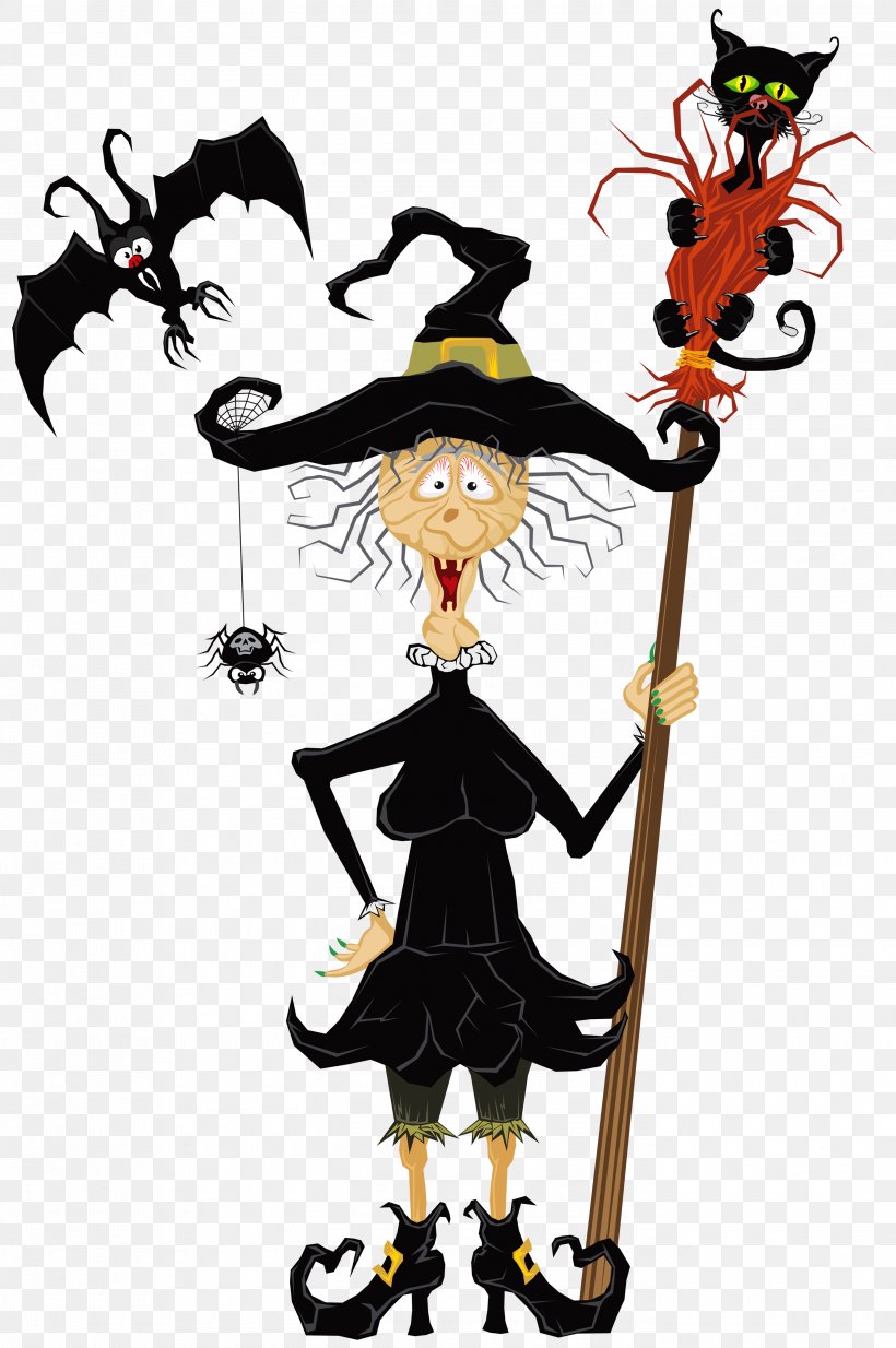 Halloween Witchcraft Clip Art, PNG, 2800x4215px, Halloween, Art, Artwork, Cartoon, Drawing Download Free