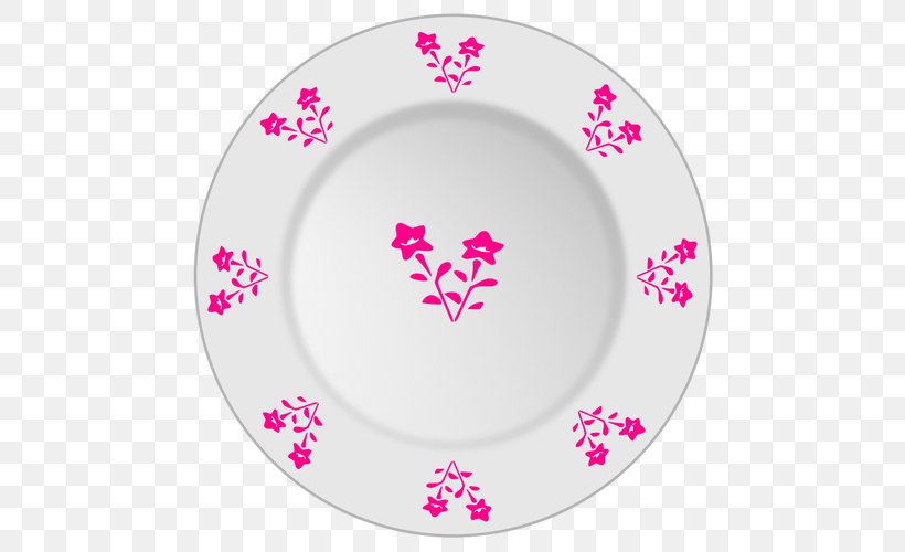 Plate Clip Art, PNG, 500x500px, Plate, Dishware, Flower, Food, Fork Download Free