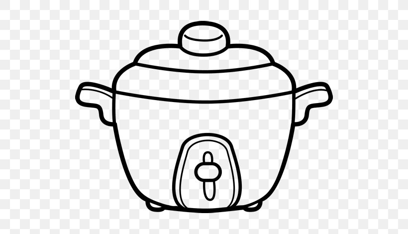 Pressure Cooker Coloring Book Rice Cookers Cooking, PNG, 600x470px, Pressure Cooker, Area, Black And White, Chef, Coloring Book Download Free