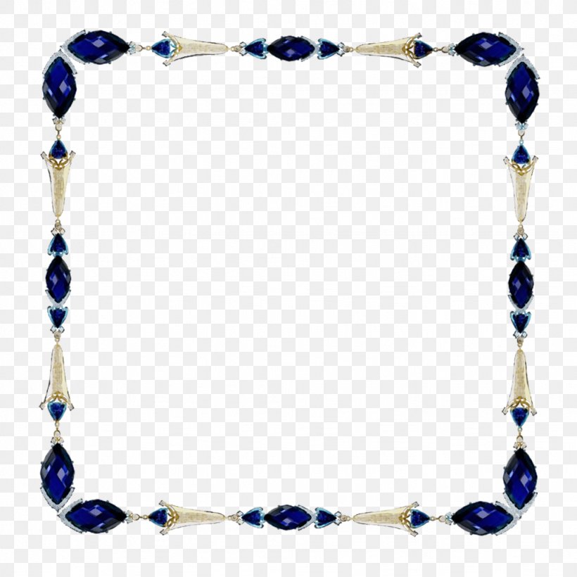 Blue Background Frame, PNG, 1024x1024px, Picture Frames, Bead, Body Jewelry, Cobalt Blue, Cuadro Download Free