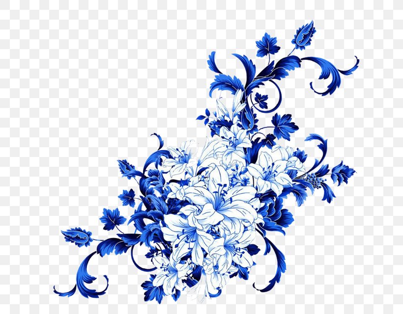 Floral Design Blue And White Porcelain Flower Dress, PNG, 648x640px, Floral Design, Art, Artwork, Black And White, Blue Download Free