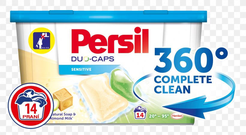 PERSIL Duo-Caps Sensitive 14 Pcs Washing Capsules Brand Product Cream Text Messaging, PNG, 1453x798px, Brand, Area, Cream, Dairy Product, Food Download Free