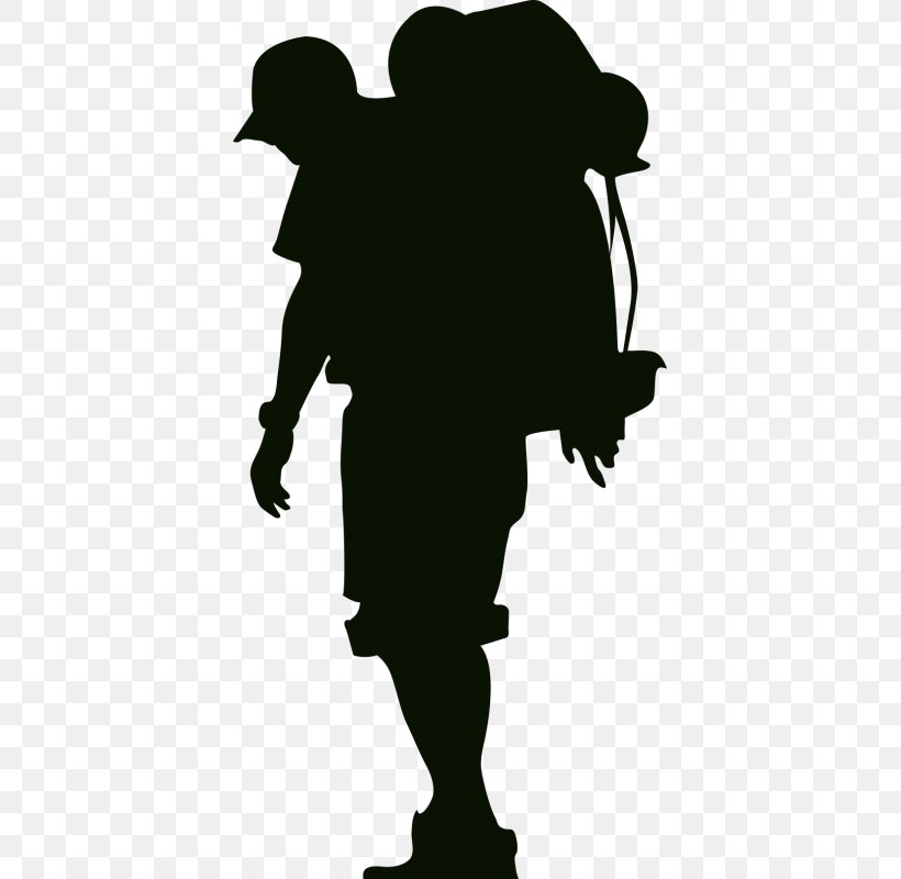 Silhouette Clip Art, PNG, 800x800px, Silhouette, Black And White, Digital Image, Fictional Character, Hiking Download Free