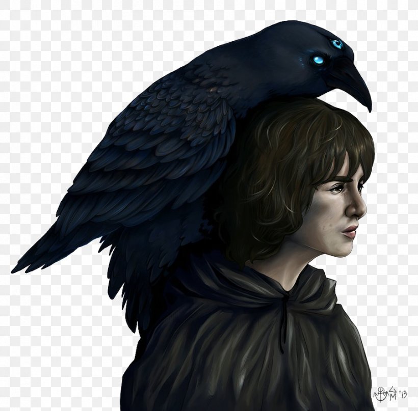 Bran Stark Game Of Thrones Benjen Stark Lyanna Stark Arya Stark, PNG, 901x887px, Bran Stark, Art, Arya Stark, Beak, Bird Download Free