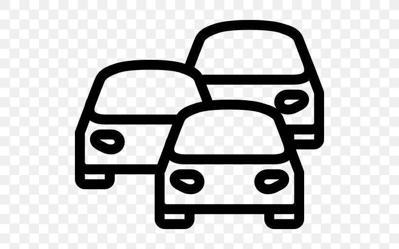 Car Traffic Congestion, PNG, 512x512px, Car, Auto Part, Black And White, Line Art, Traffic Download Free