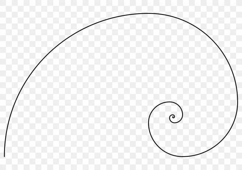 Golden Spiral Golden Ratio Fibonacci Number, PNG, 2400x1697px, Golden Spiral, Area, Black, Black And White, Fib Download Free