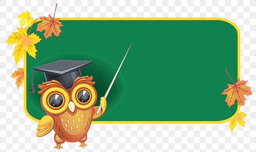 Clip Art Owl School Image, PNG, 2999x1787px, Owl, Animation, Cartoon, Diploma, Education Download Free
