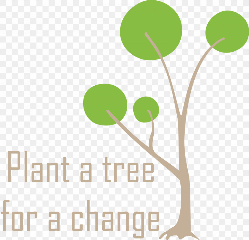 Plant A Tree For A Change Arbor Day, PNG, 3000x2891px, Arbor Day, Green, Happiness, Line, Logo Download Free