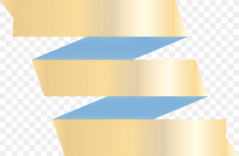 Ribbon Multiple Ribbon, PNG, 3000x1967px, Ribbon, Cylinder, Material Property, Multiple Ribbon, Yellow Download Free