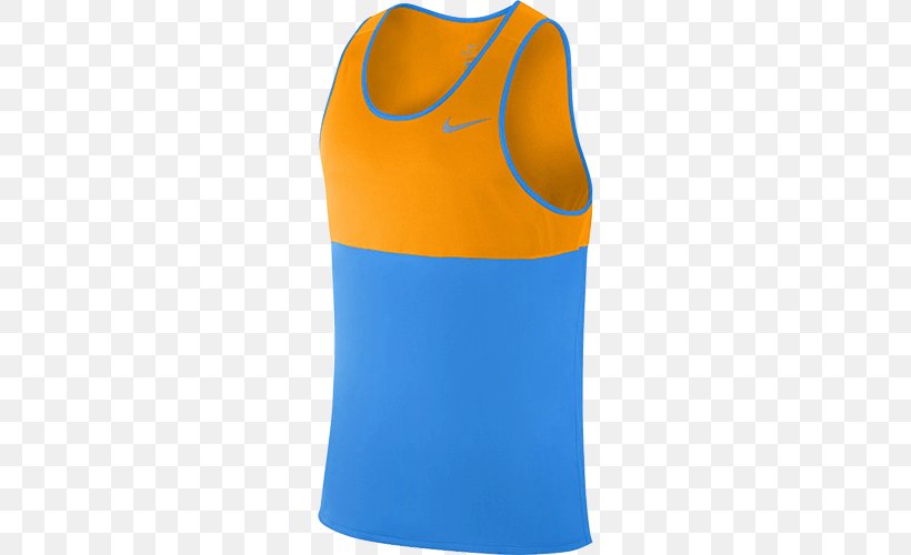 T-shirt Sleeveless Shirt Hoodie Nike Dri-FIT, PNG, 500x500px, Tshirt, Active Shirt, Active Tank, Active Undergarment, Blue Download Free