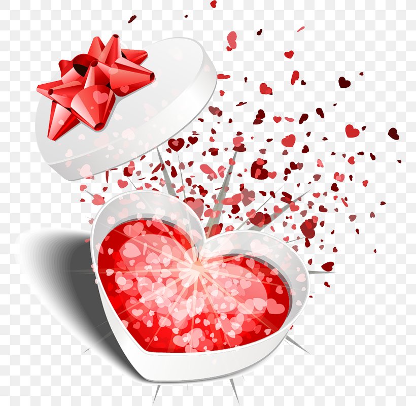14 February Gift Clip Art, PNG, 765x800px, Gift, Fruit, Heart, Love, Open Box Download Free