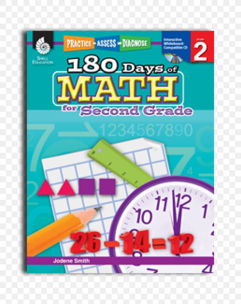 180 Days Of Math For Second Grade 180 Days Of Writing For First Grade: Practice, Assess, Diagnose 180 Days Of Math For Kindergarten: Practice, Assess, Diagnose Math, Grade 2, PNG, 800x1035px, Second Grade, Advertising, Area, Art Paper, Education Download Free