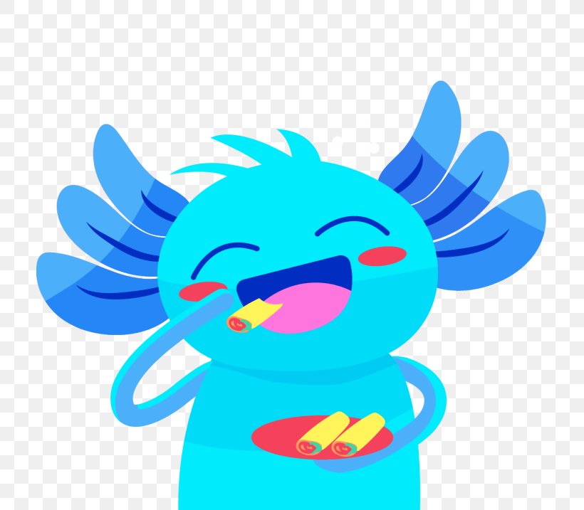 Axolotl Emoticon Emoji EL AJOLOTE, PNG, 717x717px, Axolotl, Art, Blue, Cartoon, Emoji Download Free