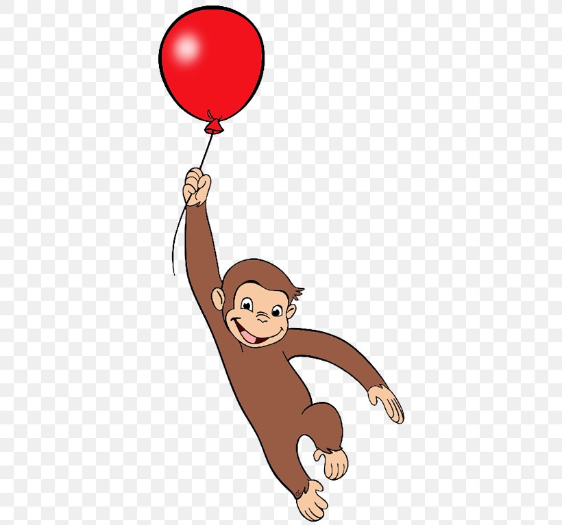 Curious George Balloon Birthday Clip Art, PNG, 369x767px, Watercolor, Cartoon, Flower, Frame, Heart Download Free