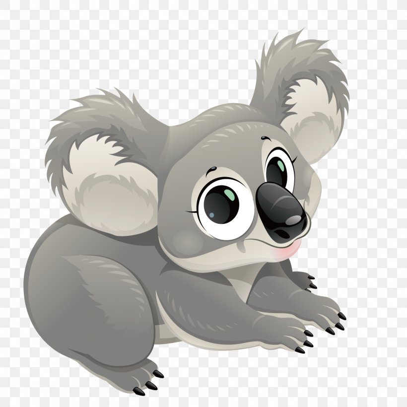 Koala Wombat Marsupial Clip Art, PNG, 1500x1500px, Watercolor, Cartoon, Flower, Frame, Heart Download Free