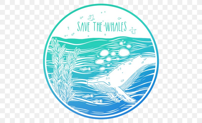 Sticker Whale Decal T-shirt Adhesive, PNG, 500x500px, Sticker, Adhesive, Aqua, Area, Brand Download Free