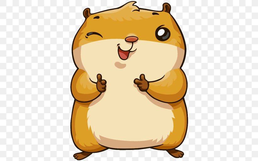 Hamster Sticker Telegram Artikel VKontakte, PNG, 512x512px, Hamster, Artikel, Carnivoran, Cartoon, European Hamster Download Free