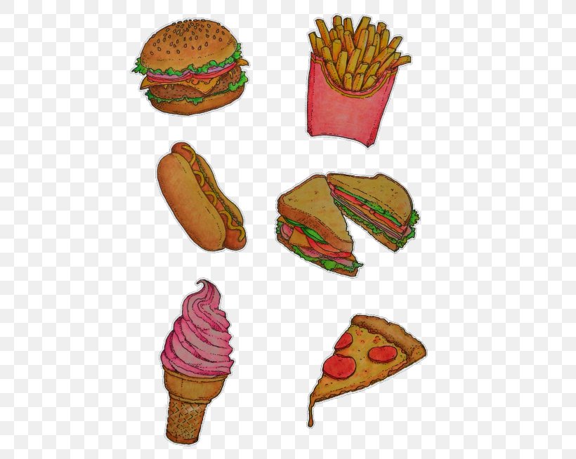 Ice Cream Cones French Fries Sticker Fast Food, PNG, 500x654px, Ice Cream, Bread, Brown Bread, Chocolate, Chocolate Spread Download Free