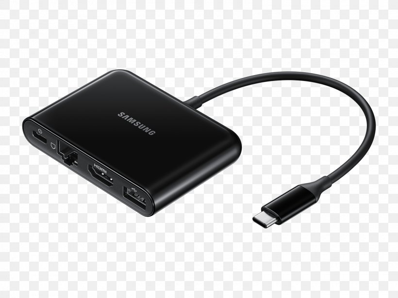 USB-C HDMI Samsung EE-P5000BBEGWW USB 3.0 Type-C Black Interface Hub Adapter, PNG, 1600x1200px, Usb, Ac Adapter, Adapter, Cable, Computer Port Download Free