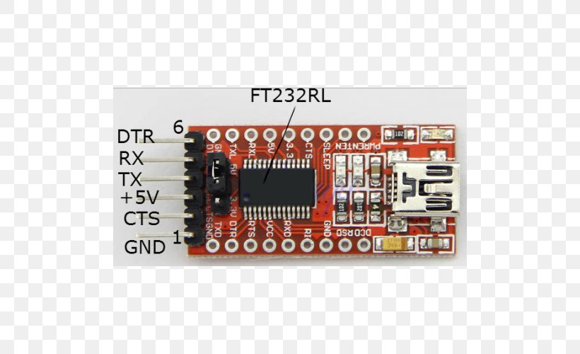 FTDI USB Adapter Arduino, PNG, 500x500px, Ftdi, Adapter, Arduino, Circuit Component, Circuit Prototyping Download Free