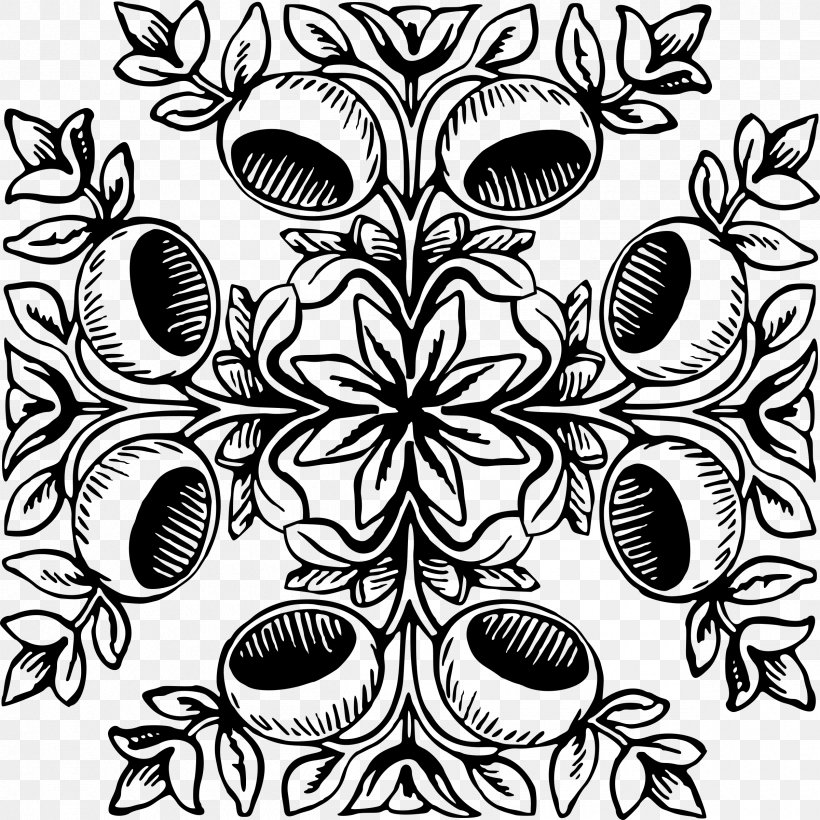 Visual Arts Line Symmetry, PNG, 2400x2400px, Visual Arts, Art, Black And White, Flora, Flower Download Free