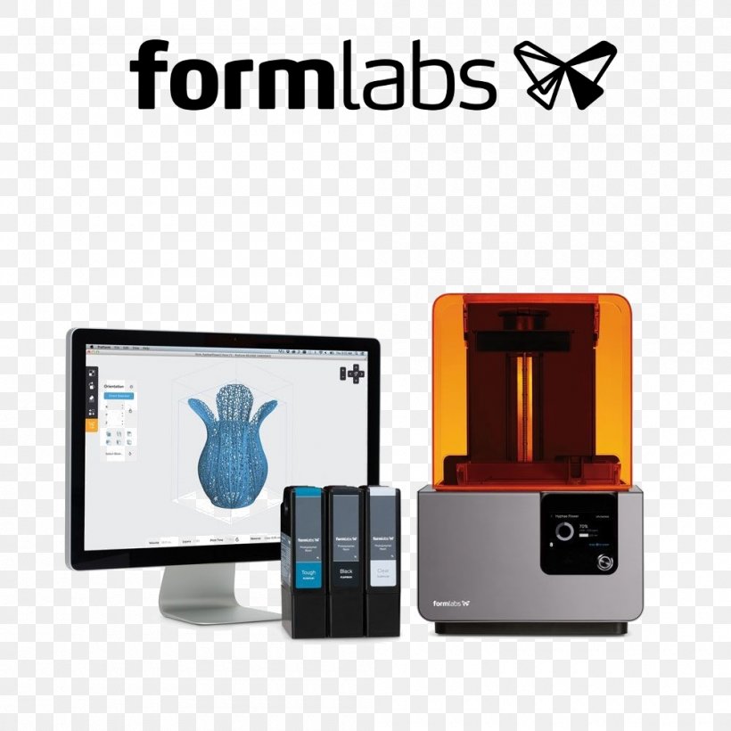 Formlabs 3D Printing Stereolithography Printer, PNG, 1000x1000px, 3d Computer Graphics, 3d Printing, 3d Printing Filament, Formlabs, Company Download Free