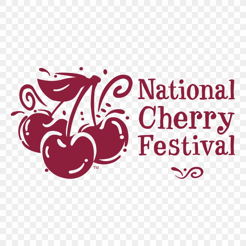 Logo Clip Art National Cherry Festival Brand Love, PNG, 2400x2400px, Logo, Area, Brand, Cherries, Fruit Download Free