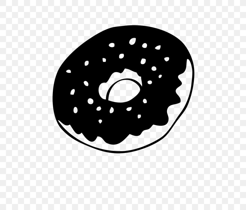 Donuts Breakfast Food Language, PNG, 600x700px, Donuts, Black, Black And White, Breakfast, Dinner Download Free