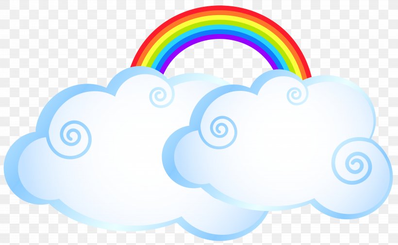 Rainbow Cloud Cartoon, PNG, 8000x4925px, Rainbow, Blue, Cartoon, Clip Art, Cloud Download Free