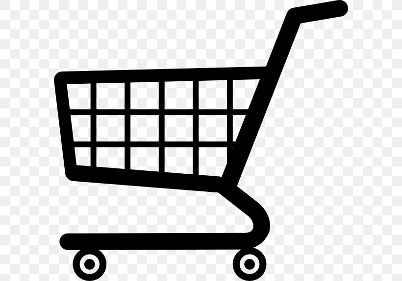 Shopping Cart Supermarket Clip Art, PNG, 600x574px, Shopping Cart, Area, Black, Black And White, Black Friday Download Free