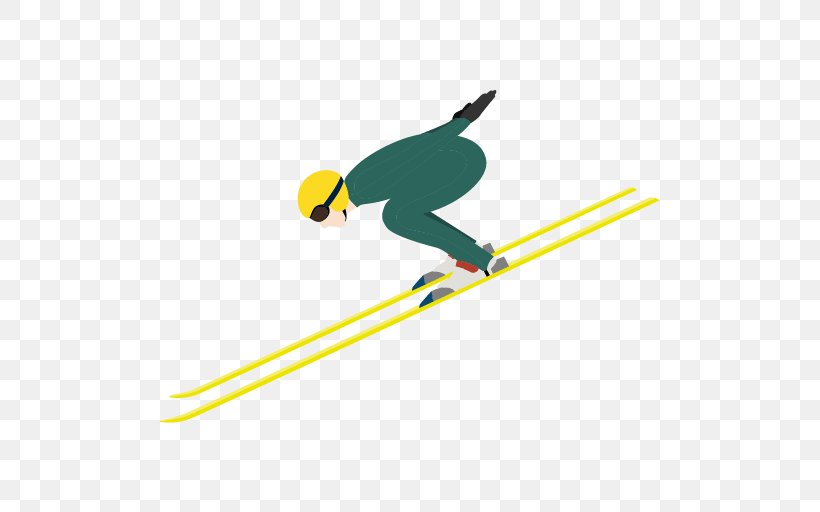 Ski Poles Ski Jumping Skiing, PNG, 512x512px, Ski Poles, Beak, Bird, Color, Drawing Download Free