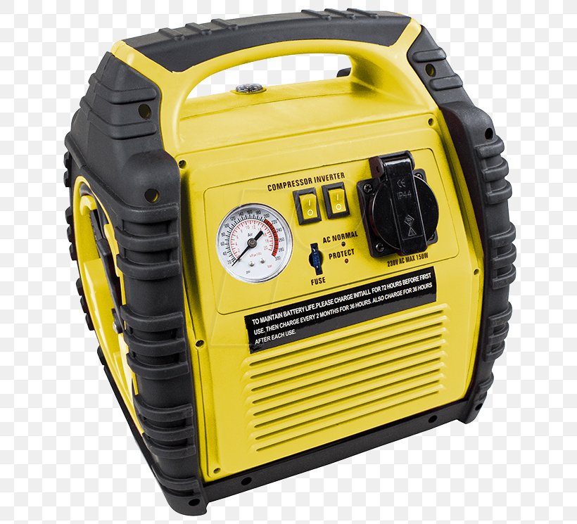 Car Electric Generator Electric Potential Difference Volt Jump Start, PNG, 665x745px, Car, Ac Power Plugs And Sockets, Compressor, Conrad Electronic, Electric Battery Download Free