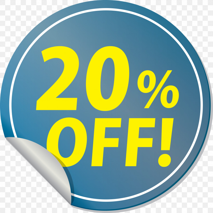 Discount Tag With 20% Off Discount Tag Discount Label, PNG, 3000x3000px, Discount Tag With 20 Off, Area, Discount Label, Discount Tag, Line Download Free