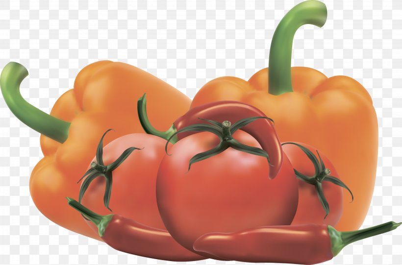 Bell Pepper Vegetable Food Tomato, PNG, 2757x1819px, Bell Pepper, Bell Peppers And Chili Peppers, Capsicum, Capsicum Annuum, Cayenne Pepper Download Free