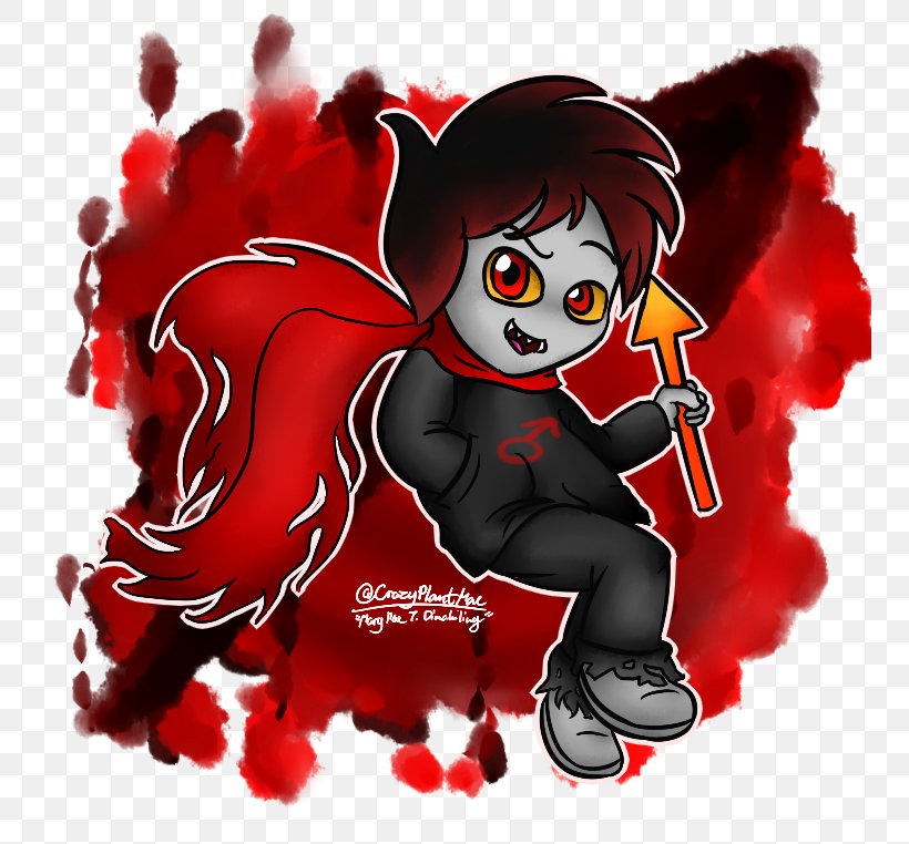 Demon Cartoon Desktop Wallpaper Valentine's Day, PNG, 752x762px, Watercolor, Cartoon, Flower, Frame, Heart Download Free