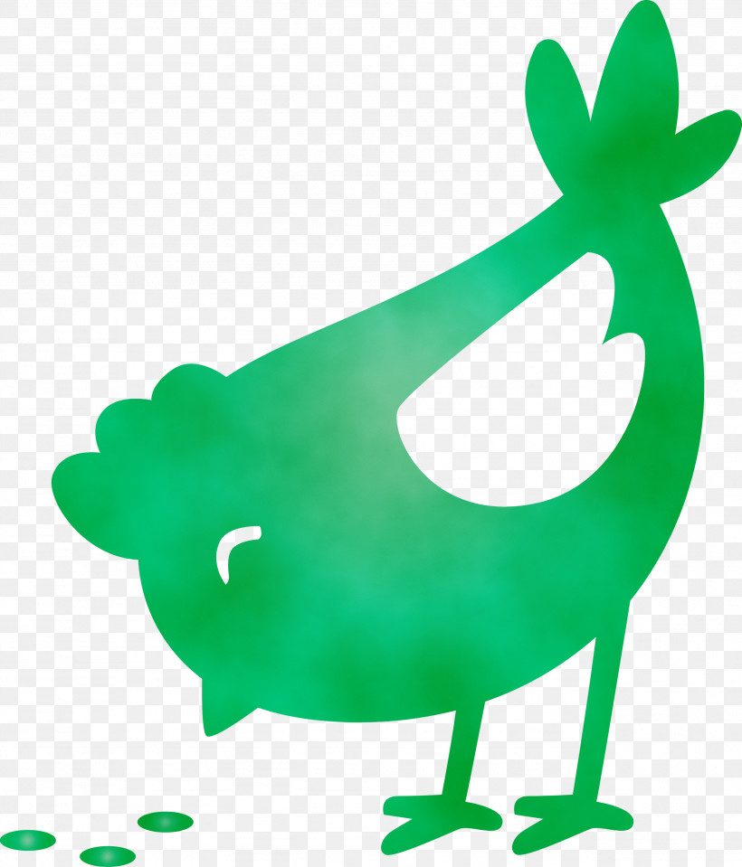 Green, PNG, 2563x3000px, Chick, Easter Day, Green, Paint, Watercolor Download Free