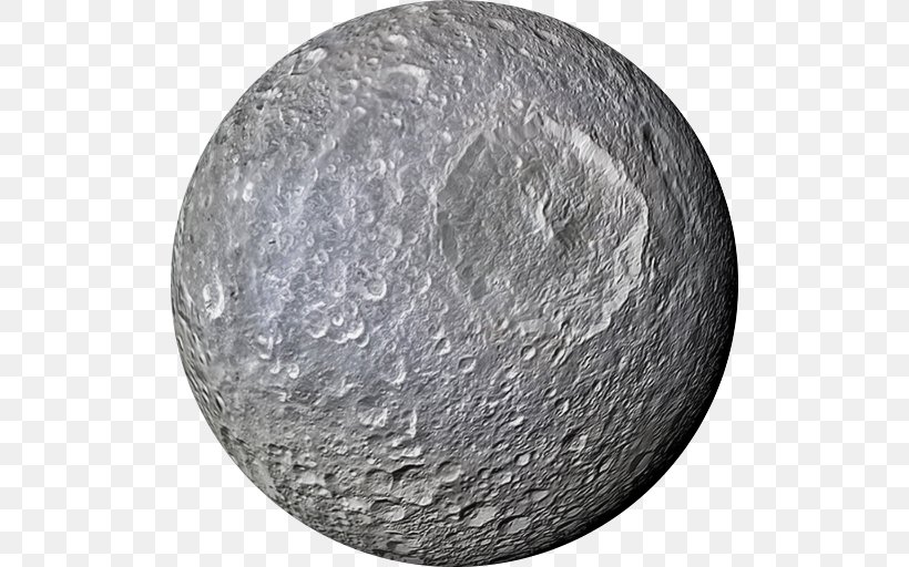 Mimas Natural Satellite Moons Of Saturn Solar System, PNG, 512x512px, Mimas, Astronomical Object, Astronomy, Black And White, Callisto Download Free