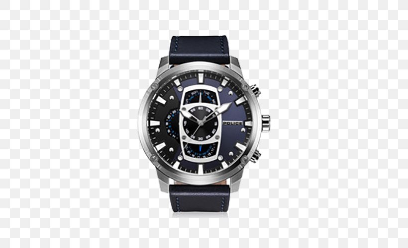 Watch Strap Police Quartz Clock, PNG, 500x500px, Watch, Brand, Cartier, Clock, Clock Face Download Free