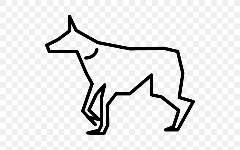 Dog Clip Art, PNG, 512x512px, Dog, Area, Black, Black And White, Carnivoran Download Free