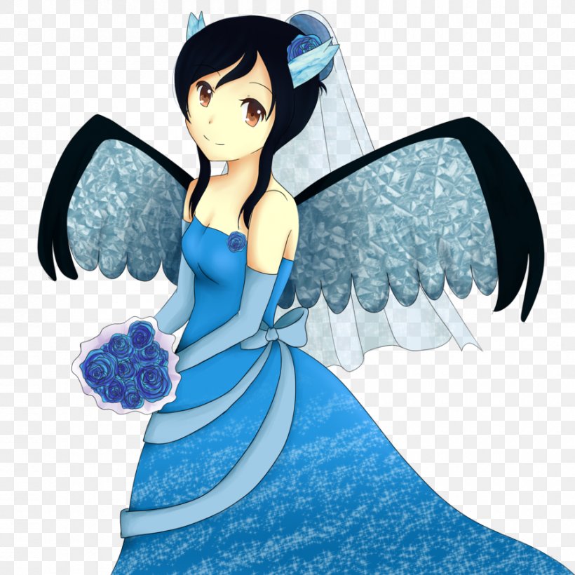 Fairy Black Hair Figurine, PNG, 900x900px, Watercolor, Cartoon, Flower, Frame, Heart Download Free