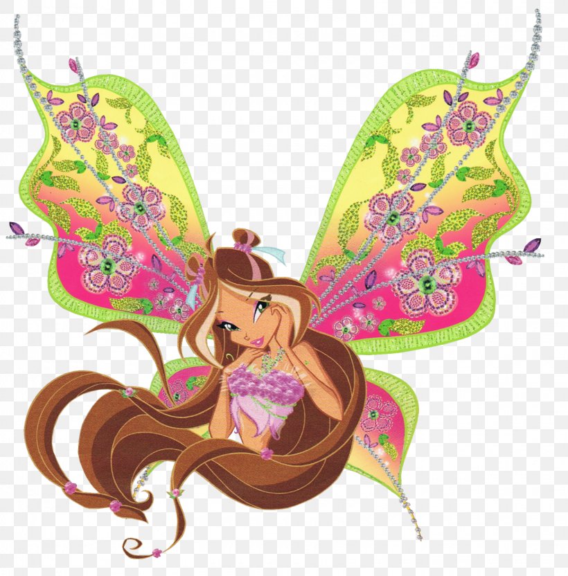 Flora Tecna Stella Winx Club: Believix In You Musa, PNG, 1575x1599px, Flora, Believix, Butterfly, Drawing, Fairy Download Free