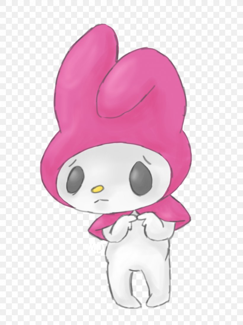 My Melody Rabbit Easter Bunny Art Pink, PNG, 1024x1366px, Watercolor ...