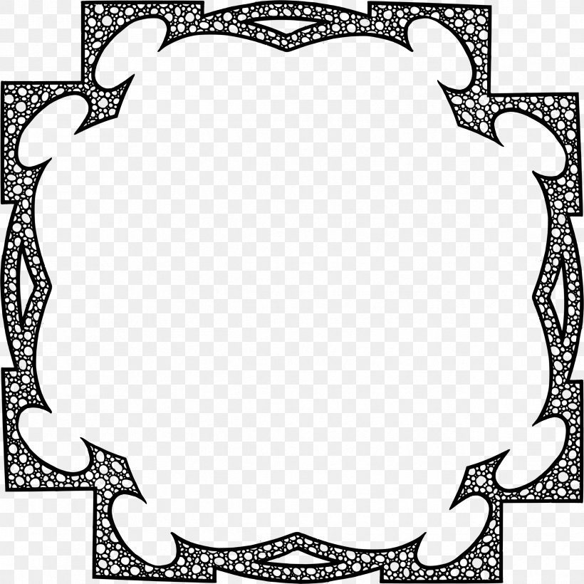 Picture Frames Remix Clip Art, PNG, 2388x2388px, Picture Frames, Area, Black, Black And White, Border Download Free