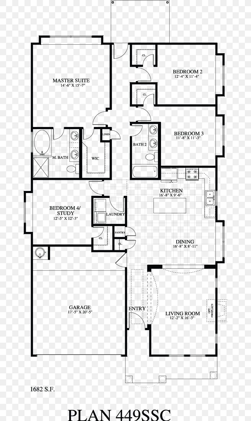 Saratoga Homes Floor Plan Killeen Building, PNG, 668x1376px, Floor Plan, Area, Austin, Black And White, Building Download Free