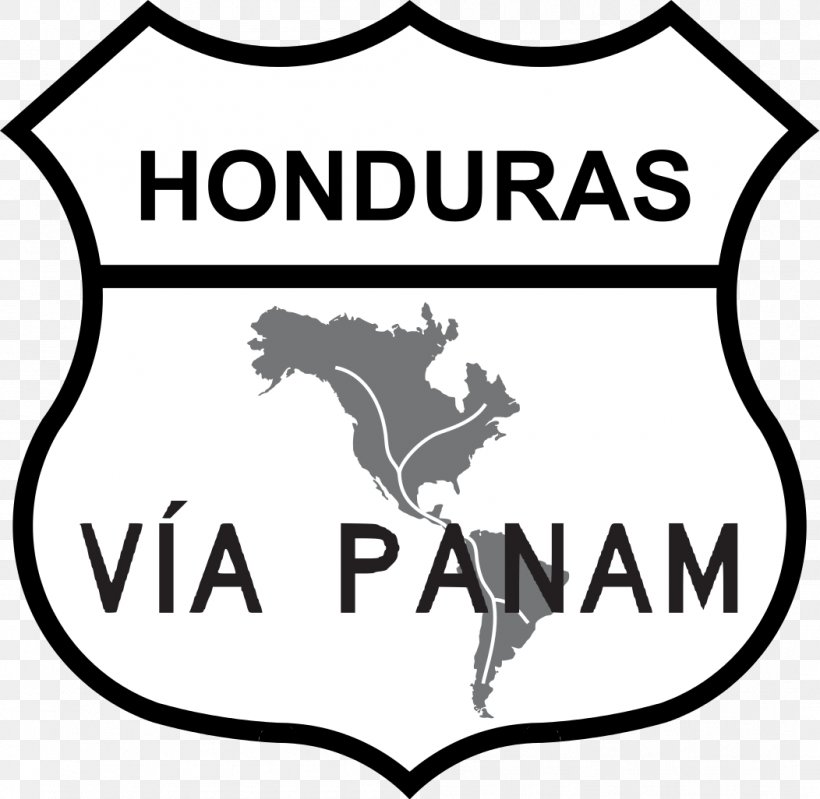 Pan-American Highway Panama City Road Colombia–Panama Border Traffic Sign, PNG, 1052x1026px, Panamerican Highway, Area, Artwork, Black, Black And White Download Free