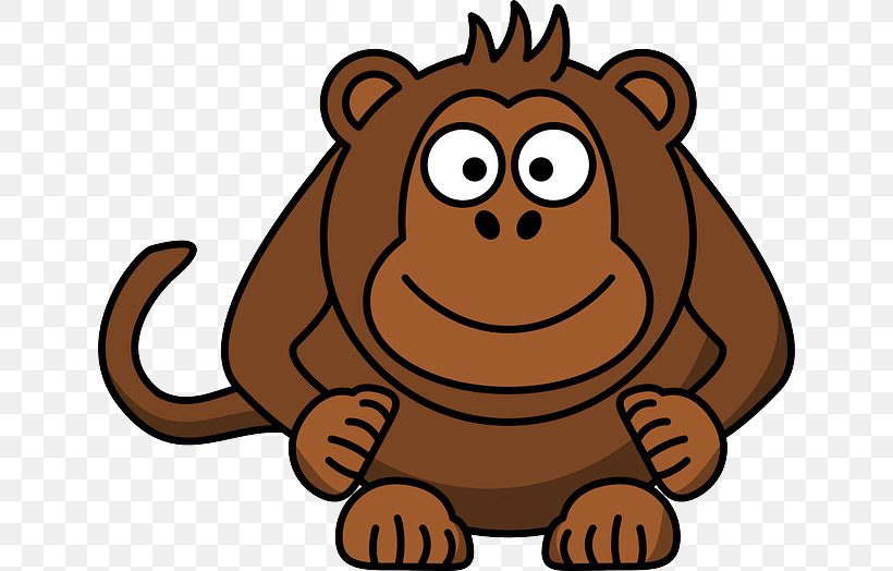 Ape Monkey Chimpanzee Clip Art, PNG, 640x524px, Ape, Animated Cartoon, Animation, Art, Big Cats Download Free