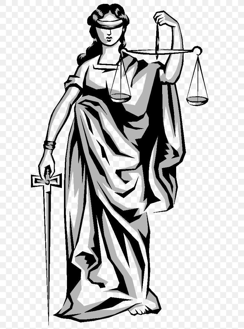 Lady Justice Measuring Scales Clip Art Judge La Ley Y Png Download - Riset