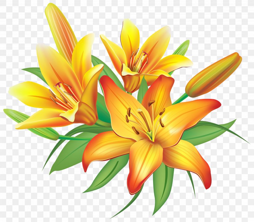 Flower Yellow Clip Art, PNG, 4000x3483px, Flower, Cut Flowers, Easter Lily, Floral Design, Floristry Download Free